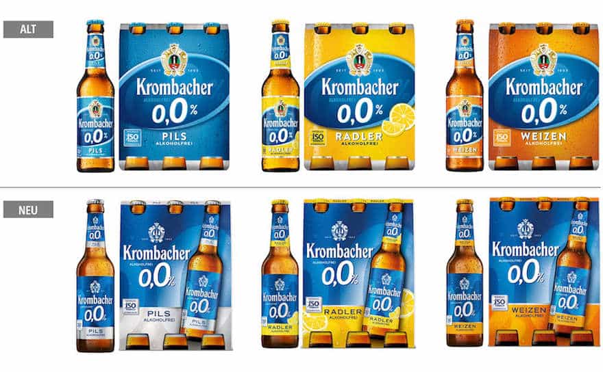 Krombacher neues Etikettendesign