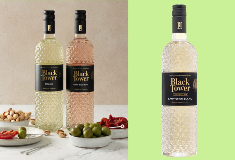 Flaschen der Black Tower Club Edition