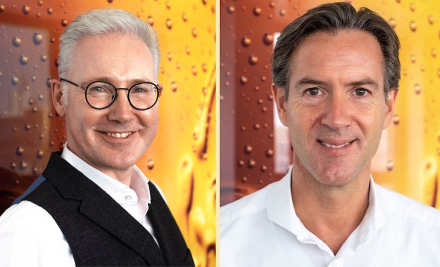 Radeberger-Außendienst: Michael Keller (links), Hauptabteilungsleiter Handel, und Frank Bleckmann, Hauptabteilungsleiter Gastronomie (Fotos: Radeberger Gruppe)