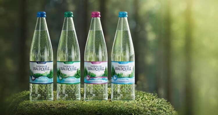 Mineralwasser-Linie von Thüringer Waldquell