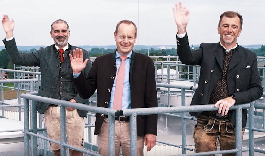 Die Erdinger-Geschäftsführung (v.l.): Dr. Stefan Kreisz, Dr. Stefan Huckemann, Josef Westermeier