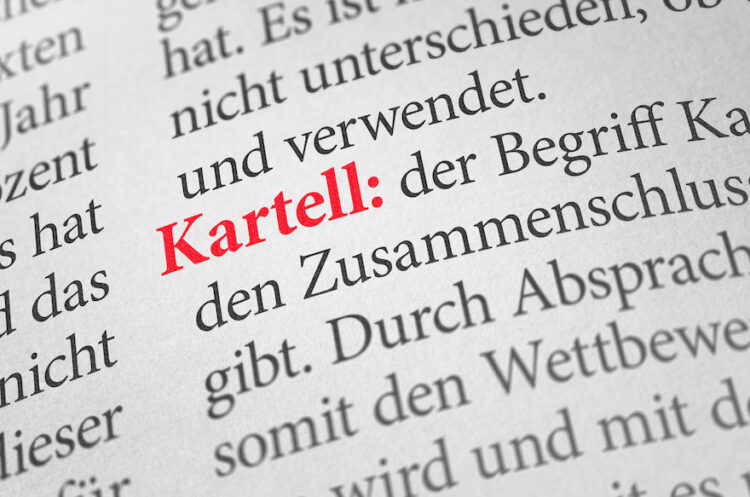 Wörterbuch mit dem Begriff Kartell