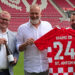 David Schössler (Direktor Vermarktung & Partnermanagement bei Mainz 05), Dirk Würtz (Geschäftsführer St. Antony), und Dennis Elger (Associate Director bei Infront Germany) (v.l.n.r.)