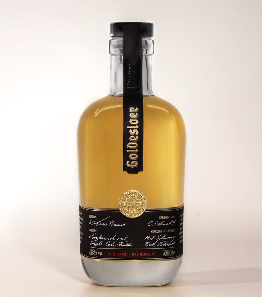 Mit "Goldesloer" kommt unter der Dachmarke erstmals ein fassgelagerter Premiumkorn heraus.