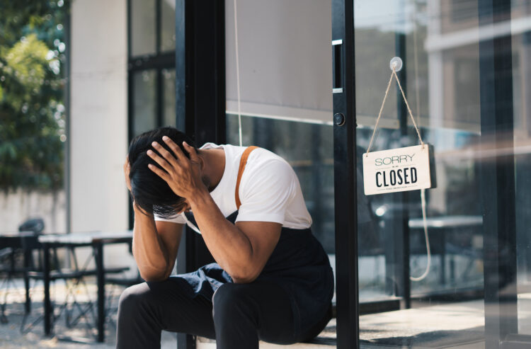 Foto von frustriertem Gastronom