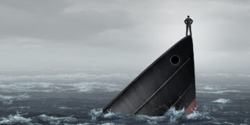 Foto von sinkendem Schiff