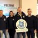 Gruppenfoto Michael Wenzl, Luisa Mette, beide Sportzentrum Winterberg, Stephan Pieper, Geschäftsführer der Sportzentrum Winterberg Hochsauerland GmbH, Michael Mailänder, Leiter Sponsoring/Eventmanagement der Brauerei Veltins, Werner Adam, Sportzentrum Winterberg