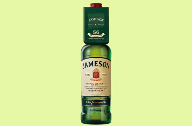 Jameson mit Kartenspiel als Onpack