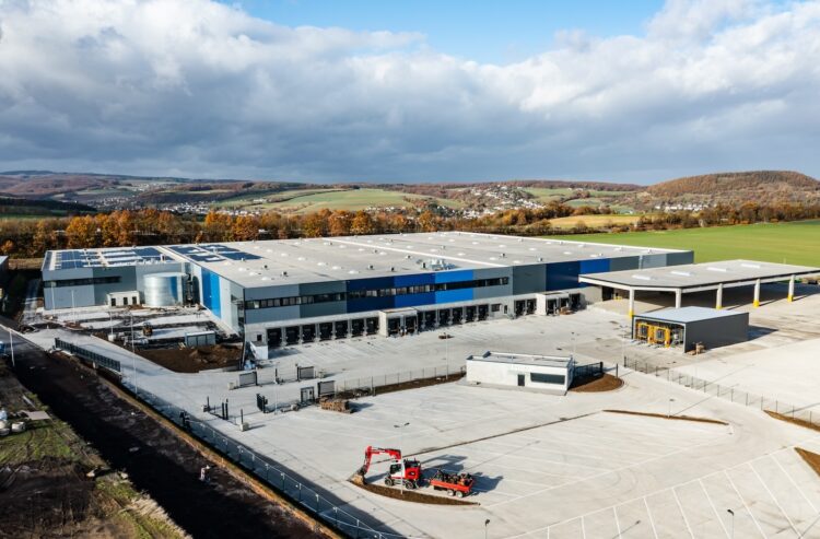 Das neue Logistikzentrum aus der Vogelperspektive