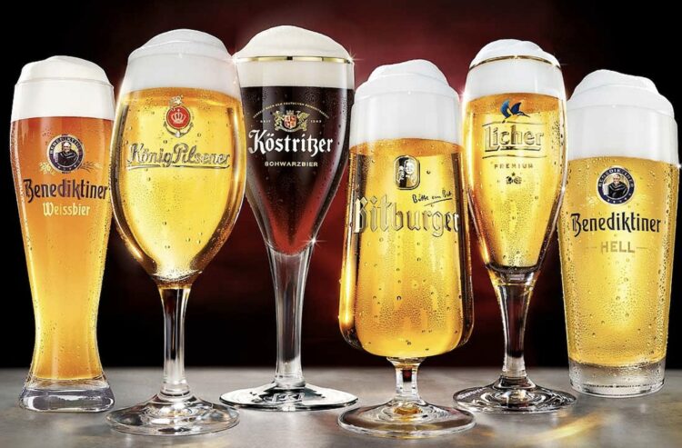 Foto Biergläser der Bitburger Braugruppe