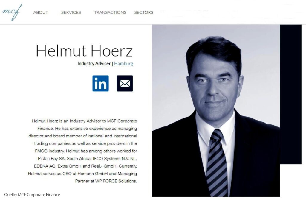 Foto von der Webseite mit Helmut Hörz