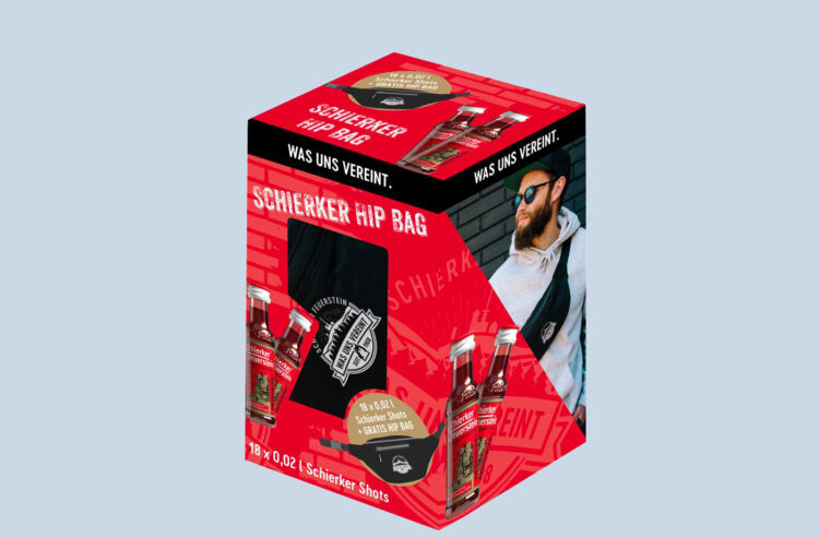 Sonderverpackung mit Bauchtasche von Schierker Feuerstein