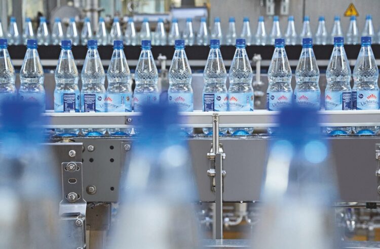 Mineralwasser-Abfüllung bei Lichtenauer