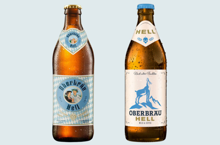 Foto der alten und neuen Flasche