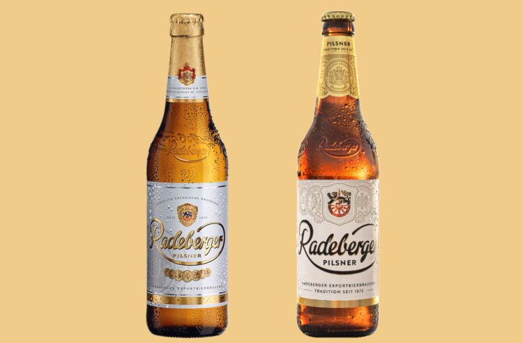 Foto der alten und neuen Flasche