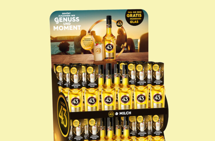 POS-Display mit der Aktionsware von Licor 43