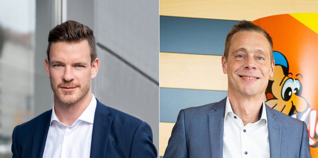 Porträts der Marussia-Geschäftsführer Sascha Cordes (links) und Bernd Meyer