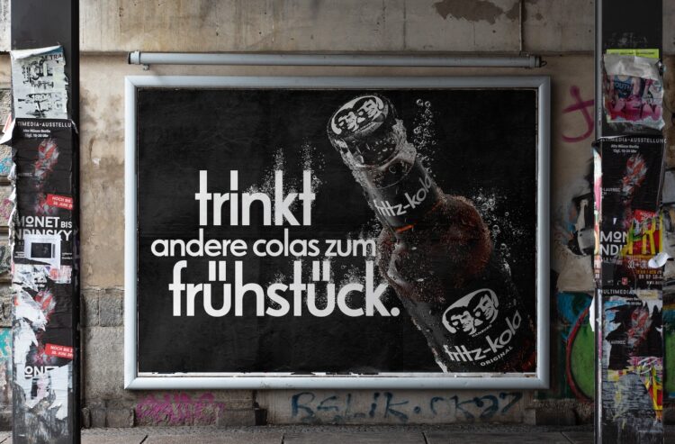 Werbemotiv "Trinkt andere Colas zum Frühstück"