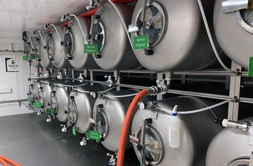 Foto des Tankbierkellers der Veltins-Arena auf Schalke