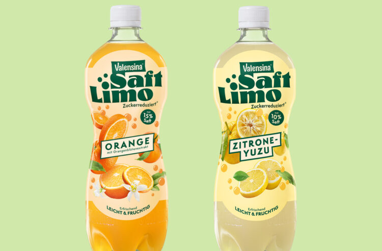 je eine Flasche Saftlimo Orange und Zitrone