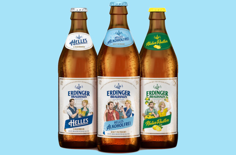 Abbildung Flaschen Erdinger Brauhaus