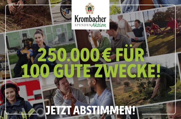 Krombacher-Werbung für Spendenaktion
