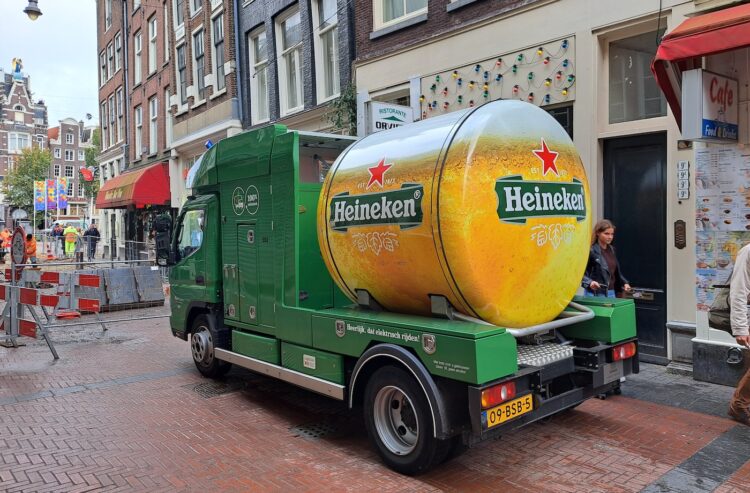 Foto einer Tankbierlieferung in den Niederlanden