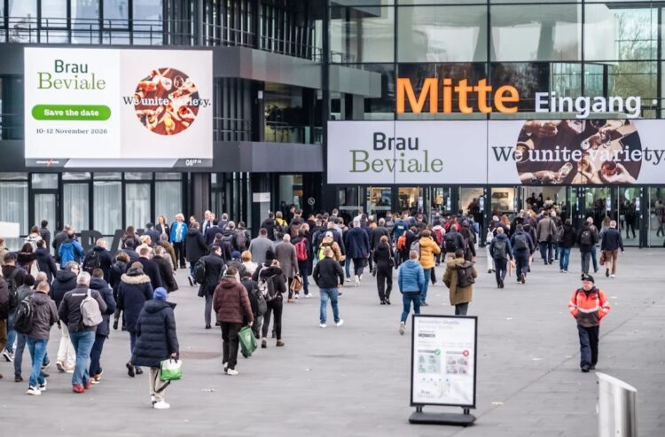 Foto vom Messeeingang der Brau Beviale