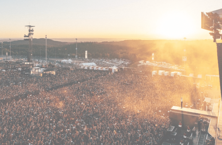 Luftaufnahme vom Festivalgelände