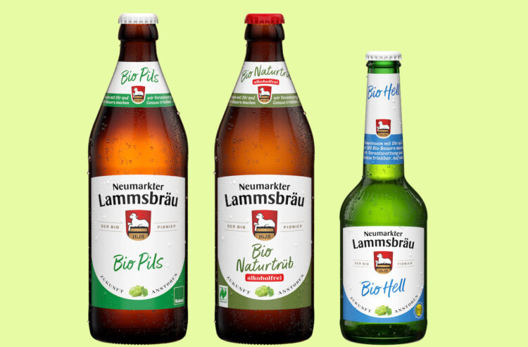 Die Sorten Pils, Naturtrüb alkoholfrei und Hell im neuen Gewand