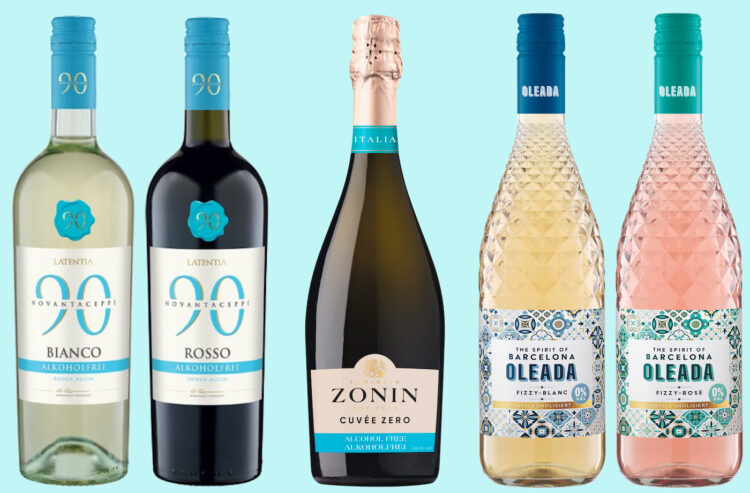 Neue alkoholfreie Weine kommen unter anderem von Novantaceppi, Oleada und Zonin.