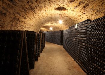 Blick in einen Champagnerkeller