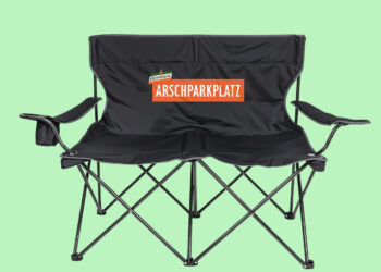 Für Camping oder Festivals: der Kuemmerling "Arschparkplatz"