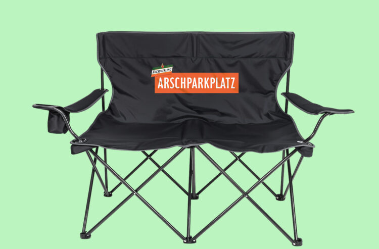 Für Camping oder Festivals: der Kuemmerling "Arschparkplatz"