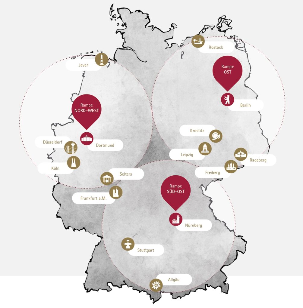 Das nationale Rampen-Netzwerk der Radeberger Gruppe ab 2026
