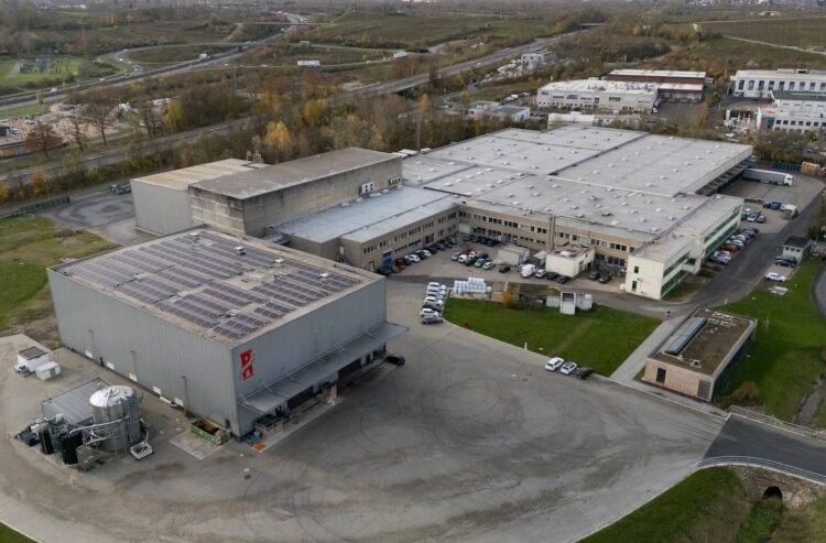 Luftaufnahme des Standorts Bingen von Reh Kendermann